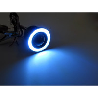 Противотуманные фары 64мм/10W с ангельск.глаз,линза Вымпел FOG LIGHT 5078