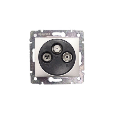 Розетка TV-FM-SAT, алюминий, 1,5 дБ Legrand Valena 770135