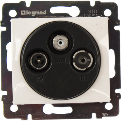 Розетка Legrand TV-FM-SAT Legrand Valena проходная белый 774437