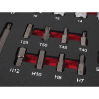 Универсальный набор инструмента, в ложементе 1-ая секция 63шт JTC-UF1064