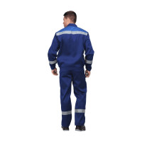 Костюм ГК Спецобъединение МАСТЕР ЛЮКС темно-синий/василек, р.128-132, рост 194-200 Кос 039/128/194