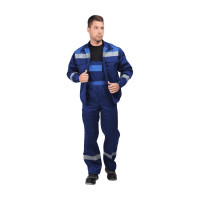 Костюм ГК Спецобъединение МАСТЕР ЛЮКС темно-синий/василек, р.128-132, рост 194-200 Кос 039/128/194