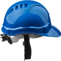 Защитная каска с храповым механизмом регулировки Зубр ЭКСПЕРТ синяя 11094-3
