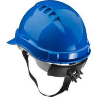 Защитная каска с храповым механизмом регулировки Зубр ЭКСПЕРТ синяя 11094-3