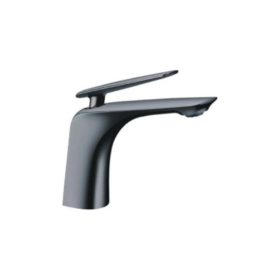 Однорычажный смеситель для раковины OUTE из латуни цвет темно-серый, высота 160 мм Т11001Y