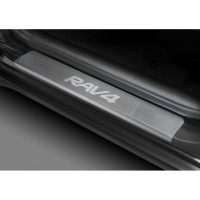 Накладки на пороги для Rival Toyota RAV 4 XA30 2005-2010 г.в., нержавеющая сталь, с надписью, 4 шт. NP.5713.1