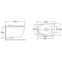 Подвесной унитаз Vincea VT1-25