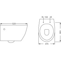 Подвесной унитаз Vincea VT1-21