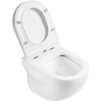Подвесной безободковый унитаз BelBagno ONDA P-trap BB066CHR