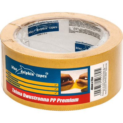 Двухсторонняя клейкая лента Blue Dolphin Premium 48мм х 25м DPPPRH03805CZS DPPPRH_03805_CZS