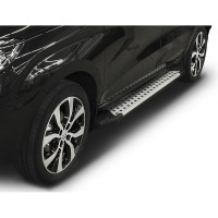 Пороги на автомобиль Rival Bmw-Style круг для Lada Xray 2015-н.в., 173 см, 2 шт., алюминий D173AL.6002.1