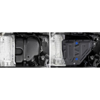 Защита топливного бака Rival для Hyundai Creta 2016-2020-2020-н.в., сталь 1.5 мм, с крепежом 111.2365.1