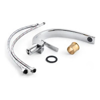 Смеситель для раковины OUTE однорычажное управление из латуни, высота смесителя 200 мм, T703