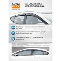 Дефлекторы окон (2 шт; литьевой ПММА) для Lada Niva 3d 1978-2021 AutoFlex 860307
