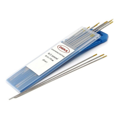 Электрод вольфрамовый WL-15 (20 шт; 1.6 мм; золотистый) DEKA УТ-00000115