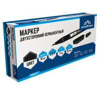 Строительный маркер vertextools черный, двухсторонний 00010-01