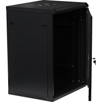 Серверный настенный шкаф W&T 15U 600х600 19 дюймов черный C156060BWTWOF