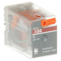 Промежуточное реле ABB, CR-M230AC2, 12А, 230В, 2ПК, CR-M, без индикации, без розетки 1SVR405611R3000