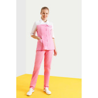 Женский костюм СОЮЗСПЕЦОДЕЖДА Розмарин розовый/белый, р.48, рост 158-164 2000000036113