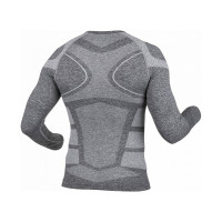 Термоодежда-бесшовная кофта HOEGERT TECHNIK OSTE, цвет графит, M-L HT5K392-M-L
