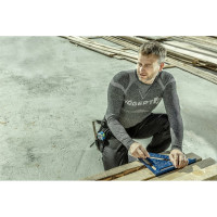 Термоодежда-бесшовная кофта HOEGERT TECHNIK OSTE, цвет графит, M-L HT5K392-M-L