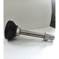 Винтовая регулируемая опора UnitMC 60хМ16х100 (основание PA66, винт сталь) 400202 60xM16x100