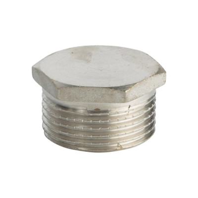 Заглушка СВК никелированная латунь, НР 1 1/4 SVK-LT4526