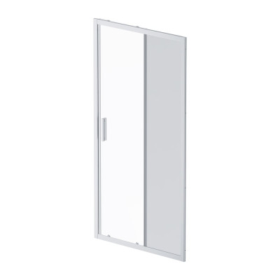 Душевая дверь AM.P Gem Solo 100x195, стекло тонированное, профиль матовый хром W90G-100-1-195MG