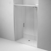 Душевая дверь AM.P Gem Solo 140x195, стекло прозрачное, профиль матовый хром W90G-140-1-195MT