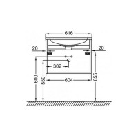 Тумба для раковины JACOB DELAFON Madeleine 60 см (EXAF112-Z-00), цвет блестящий белый EB2052-J5 00000082847