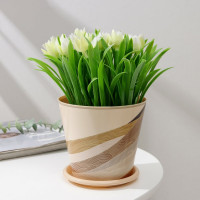 Горшок для цветов Доляна Каракум 0.8 л, бежевый 7306164