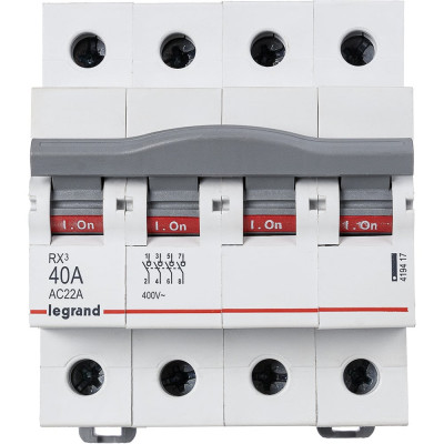 Выключатель-разъединитель Legrand RX3 40А 4П 419417