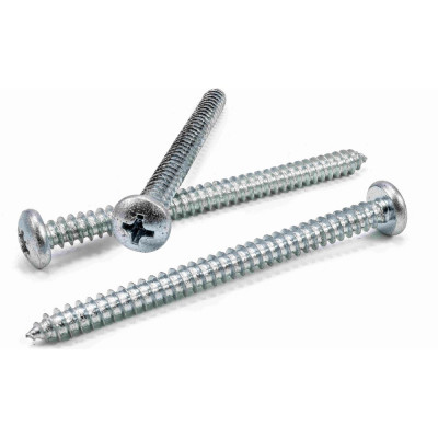 Саморез Квадра DIN 7981 4.8x60 цинк, кор. 100 шт., полусфера, шлиц PH2, острый 814860003100