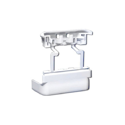 Плоский отвод для односекционных кабель-каналов Legrand DLP 35x105, 50x150 65 мм белый 010737