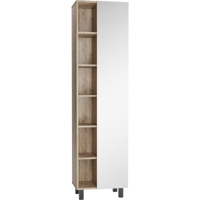 Напольный пенал Домино Craft 50 без ящика, с зеркалом DCr2217P