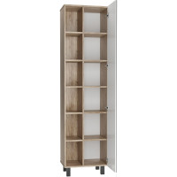 Напольный пенал Домино Craft 50 без ящика, с зеркалом DCr2217P