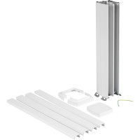 Алюминиевая миниколонна SnapOn Legrand с крышкой из пластика 4 секции, высота 0,68м 653043