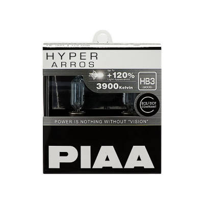 Галогенные лампы Piaa HYPER ARROS HB3, 3900 K, 55 Вт, 2 шт., светоотдача +120 HE-909-HB3