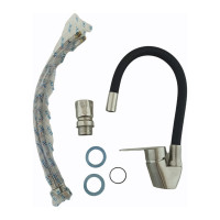 Смеситель для кухни OUTE из нержавеющей стали SUS 304, матовый хром T40593B-2