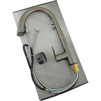 Смеситель для кухни OUTE с выдвижной лейкой, высота 410 мм, титановый T60933BY