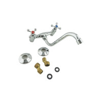 Настенный двухвентильный смеситель для кухни OUTE из латуни, хром T5050A