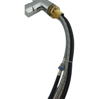 Смеситель для кухни OUTE с выдвижной лейкой, из латуни, хром T60933B