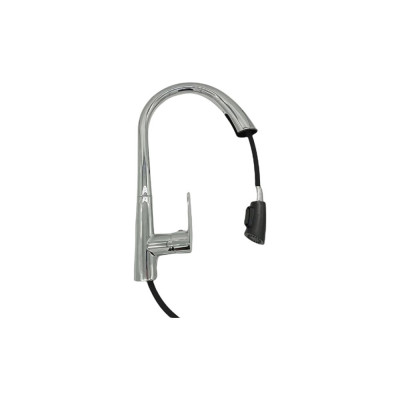 Смеситель для кухни OUTE с выдвижной лейкой, из латуни, хром T60933B