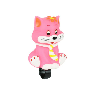 Звуковой сигнал JOY KIE 61-23 Кот, крепление на руль, розовый HQ-0003746