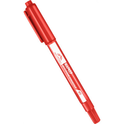 Строительный маркер vertextools красный, двухсторонний 00010-02