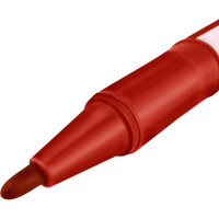 Строительный маркер vertextools красный, двухсторонний 00010-02