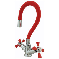 Смеситель для кухни Rainsberg с гибким силиконовым изливом R5893F-8