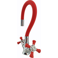 Смеситель для кухни Rainsberg с гибким силиконовым изливом R5893F-8