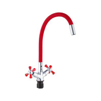 Смеситель для кухни Rainsberg с гибким силиконовым изливом R5893F-8