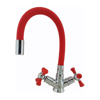 Смеситель для кухни Rainsberg с гибким силиконовым изливом R5893F-8